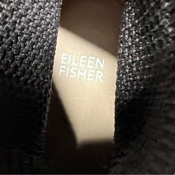🌻Eileen Fisher Chocolate Brown Paron Stretch Crepe Knit Booties Size 5.5 - Picture 7 of 10